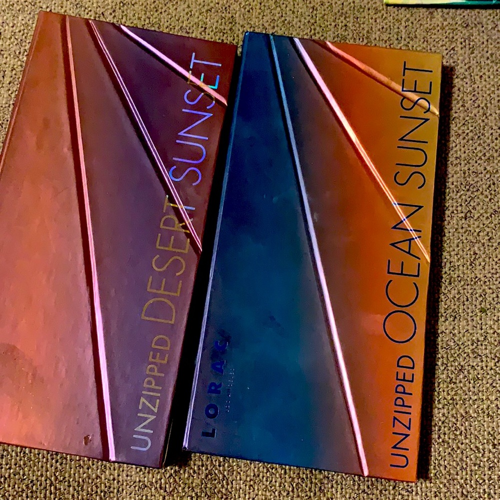 Lorac unzipped palettes desert and ocean